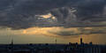 Spektakuläre Gewitterwolken über Wien