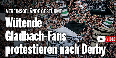 Wütende Gladbach-Fans protestieren nach Derby