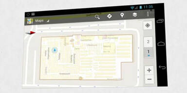 Google Maps 6.0 zeigt Gebäude von innen