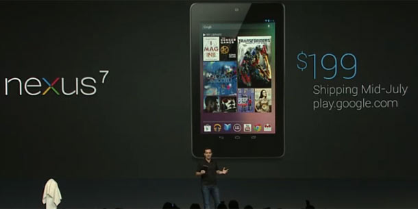 Google stellte Tablet-Computer Nexus 7 vor