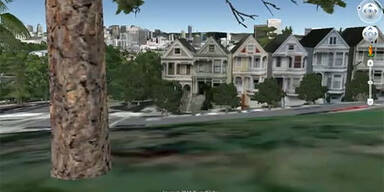 Google Earth 6: 3D- Bäume & Street View
