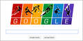 Google-Logo erstrahlt im Olympia-Look