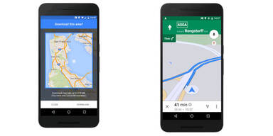 Google Maps navigert jetzt offline