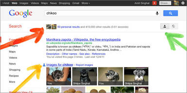 Google weitet Suche auf private Inhalte aus