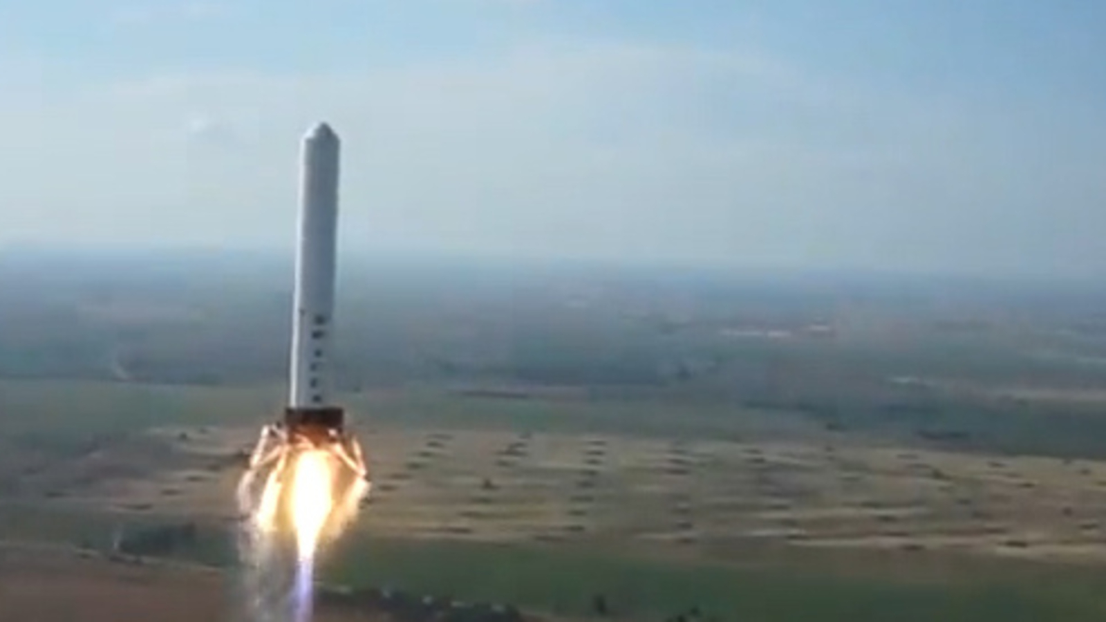 Neuartige Rakete landet wieder