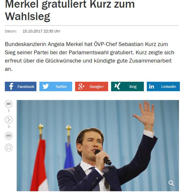 Medien machen Kurz zu Donau-Messias