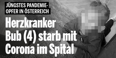 Herzkranker Bub (4) starb mit Corona im Spital