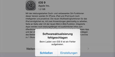 iOS 9-Update sorgt für Mega-Frust