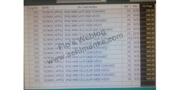 Alle Infos von iPad mini & Co.