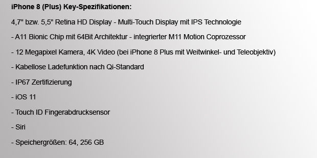 Jetzt ist das iPhone 8 (Plus) da