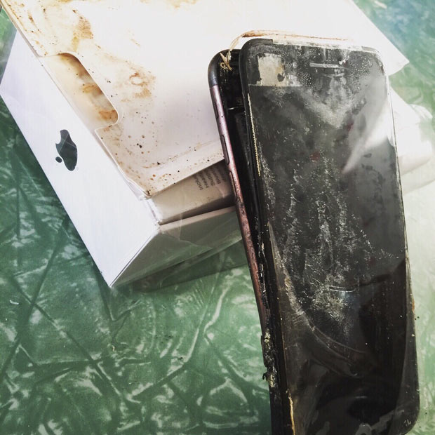 Jetzt ist auch ein iPhone 7 explodiert