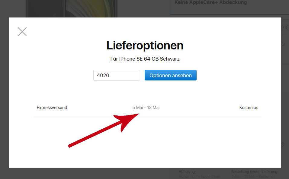 Neues iPhone SE bei uns schon ausverkauft