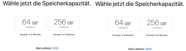 iPhone X: So lange ist die Lieferzeit