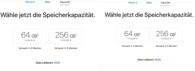 iPhone X: So lange ist die Lieferzeit