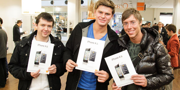 Großer Ansturm zum iPhone 4S-Verkaufsstart bei Orange