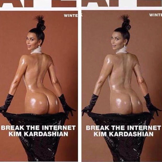 Kim Kardashians nackter Po: Ein Fake?