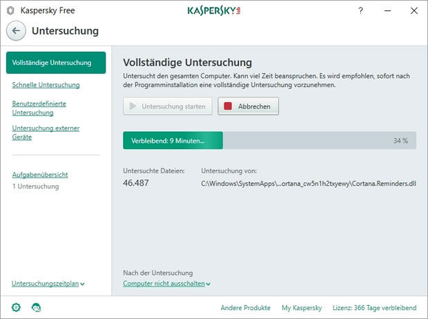Antiviren-Programm von Kaspersky jetzt gratis