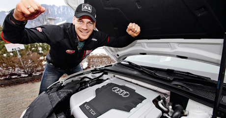 Michi Walchhofer testet den Audi A5 Sportback