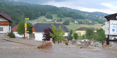 Überflutungen in Oberösterreich