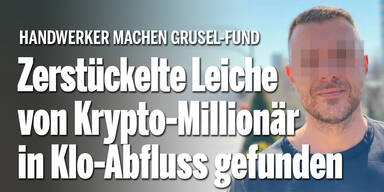 Zerstückelte Leiche von Krypto-Millionär in Toilettenabfluss gefunden