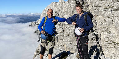 Kurz und Janša erklimmen Triglav-Nordwand