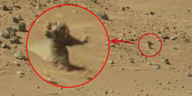 NASA entdeckt einen Mars-Menschen