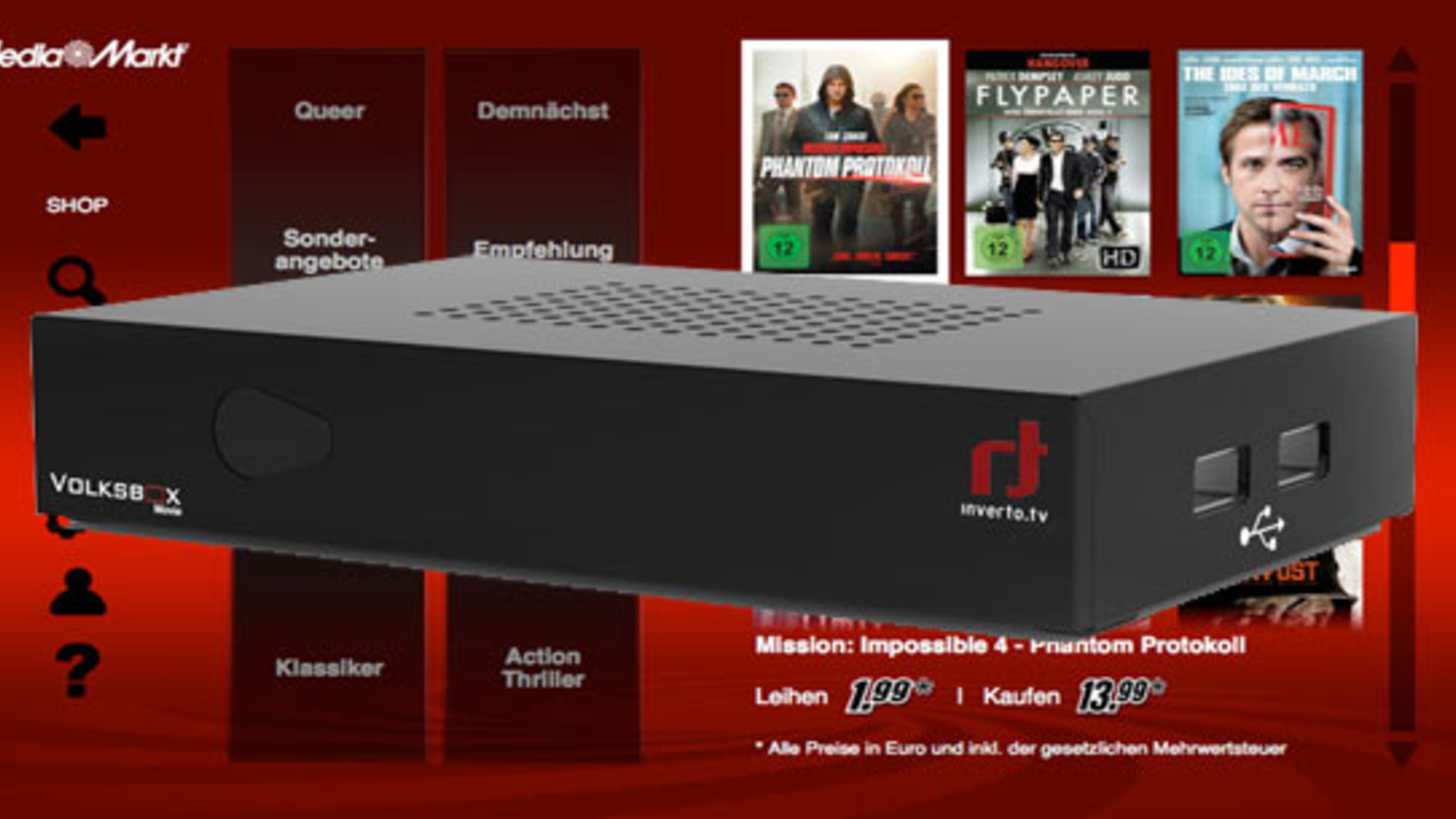 Mediamarkt bringt TVStreamingVolksbox