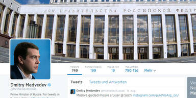 Twitter-Account von Medwedew gehackt