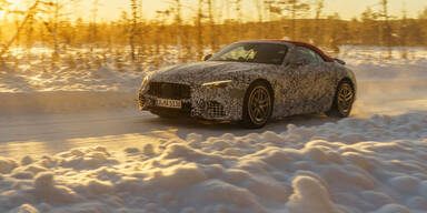 Neuer Mercedes SL als Prototyp im Härtetest