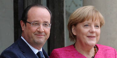 Merkel zu Besuch bei Hollande in Paris