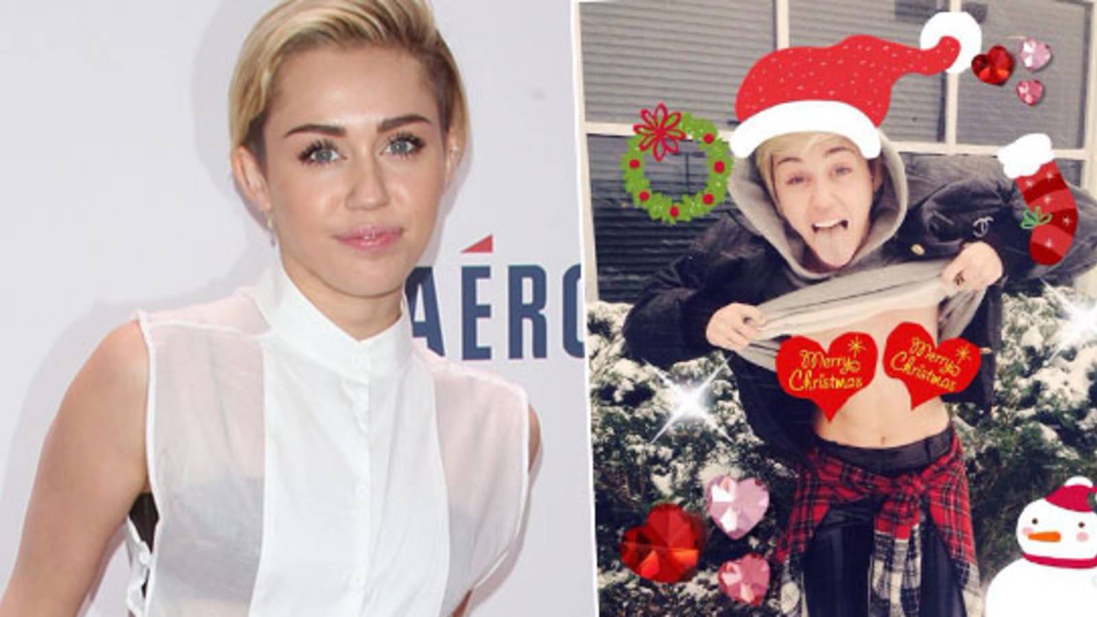 Miley Cyrus Sendet Nackte Weihnachts Grüße Oe24at 7448