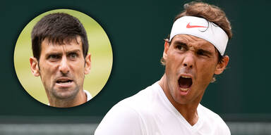 Rafael Nadal teilt gegen Novak Djokovic aus