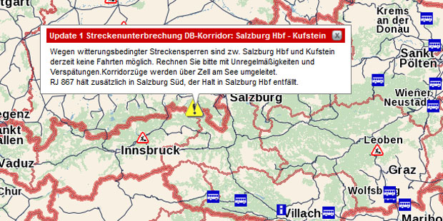 Orkan mit 120 km/h in Österreich
