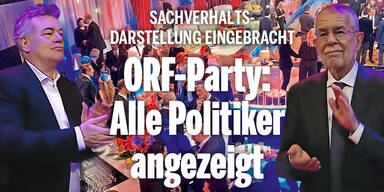 ORF-Party: Alle Politiker angezeigt
