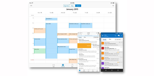 Outlook für Android und iOS startet