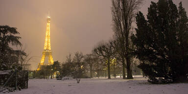Paris versinkt im Schneechaos
