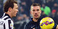 Inter holt Remis bei Podolski-Debüt