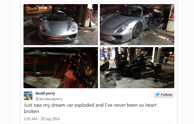 Teuerster Porsche geht in Flammen auf