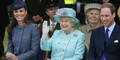 Prinz William & Herzogin Kate mit Queen Elizabeth