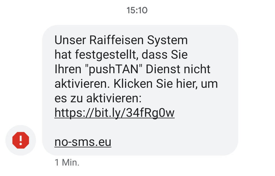 Achtung: Diese SMS sofort löschen