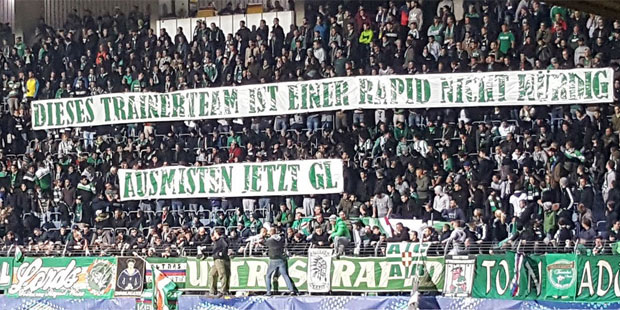 Rapid-Fans fordern Büskens-Kopf