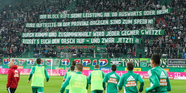 Rapid zittert vor nächstem Pfeifkonzert