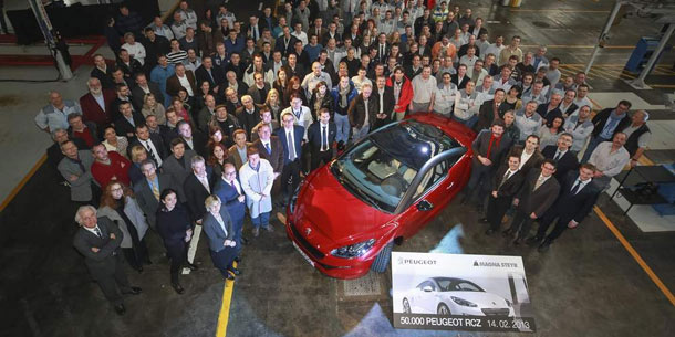 Erfolg: 50.000ster RCZ in Graz gebaut