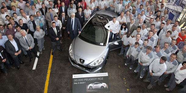 Rassiges Sondermodell RCZ Asphalt startet