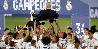 Real Madrid feiert seinen Meistermacher Zidane