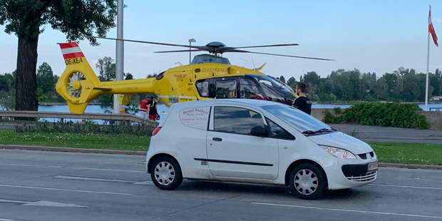 Radfahrer erleidet Herz-Infarkt an der Alten Donau
