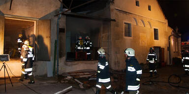 Pulkau: Brand in der "Alten Mühle"