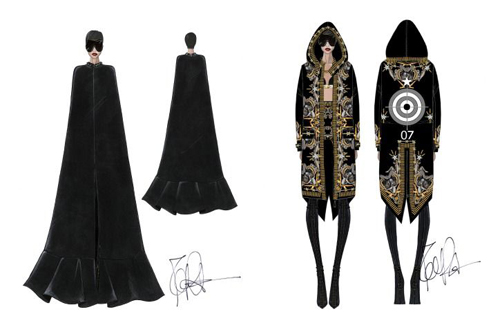 Rihanna in Givenchy Haute Couture auf Tour
