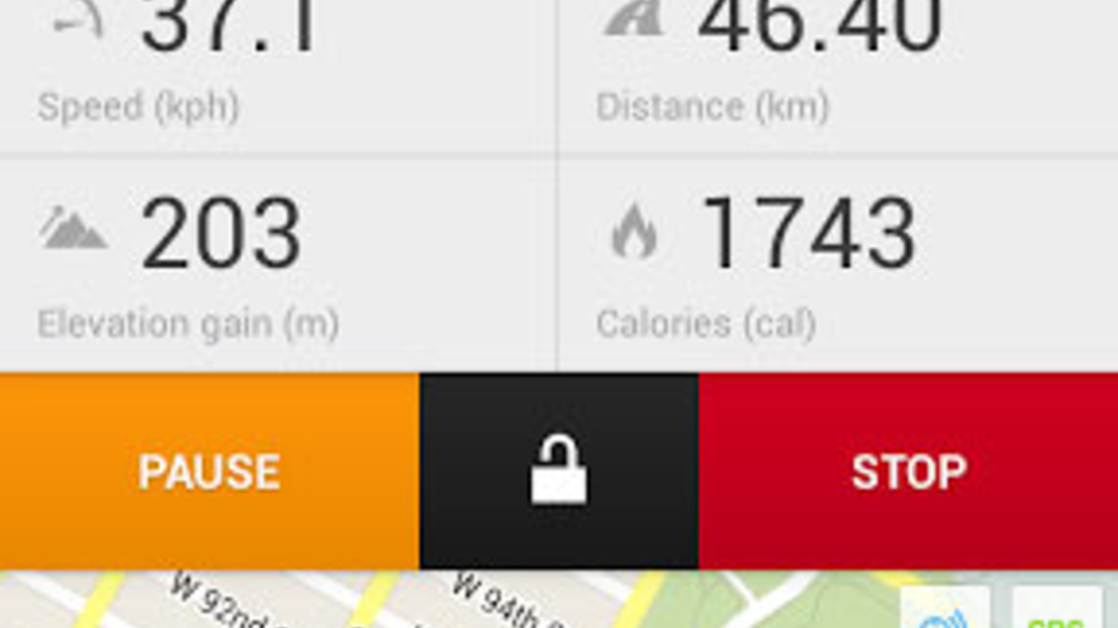 runtastic mountain bike app