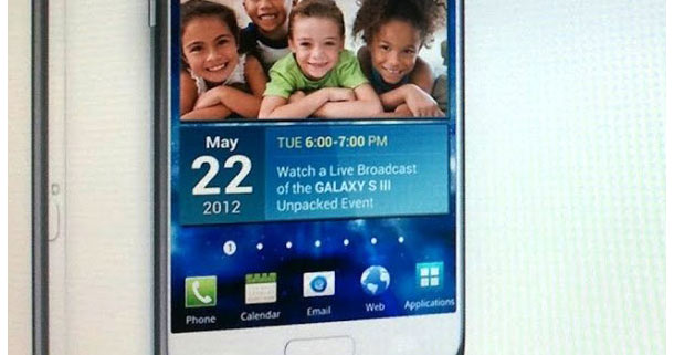 Hier soll das Galaxy S3 zu sehen sein